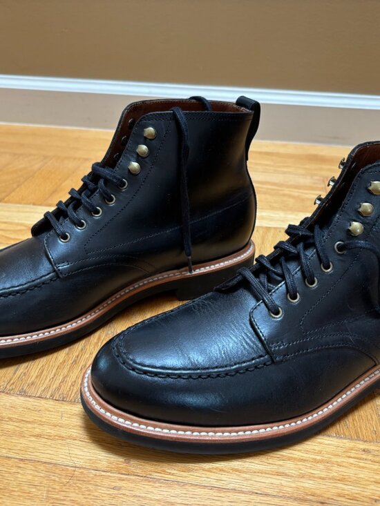 J.Crew Mens Kenton Pacer Leather Boots Black Size 10 main image 13